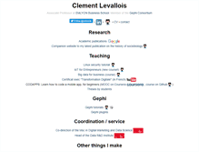 Tablet Screenshot of clementlevallois.net
